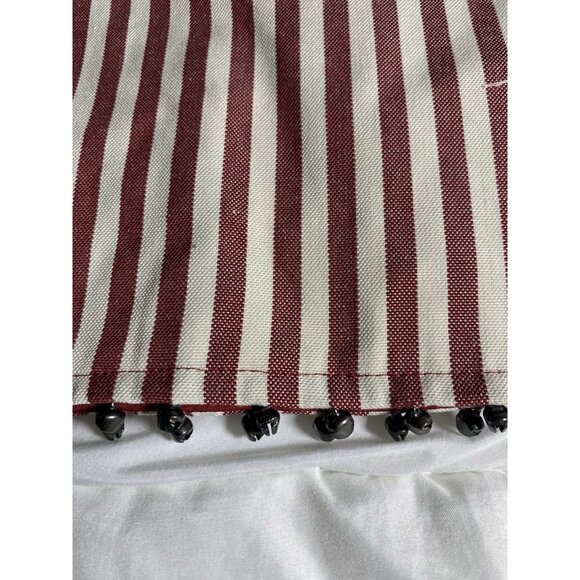 Robert Stanley Striped Ticking Jingle Bell Table Runner 14”x72” Cottage Festival - Picture 4 of 10